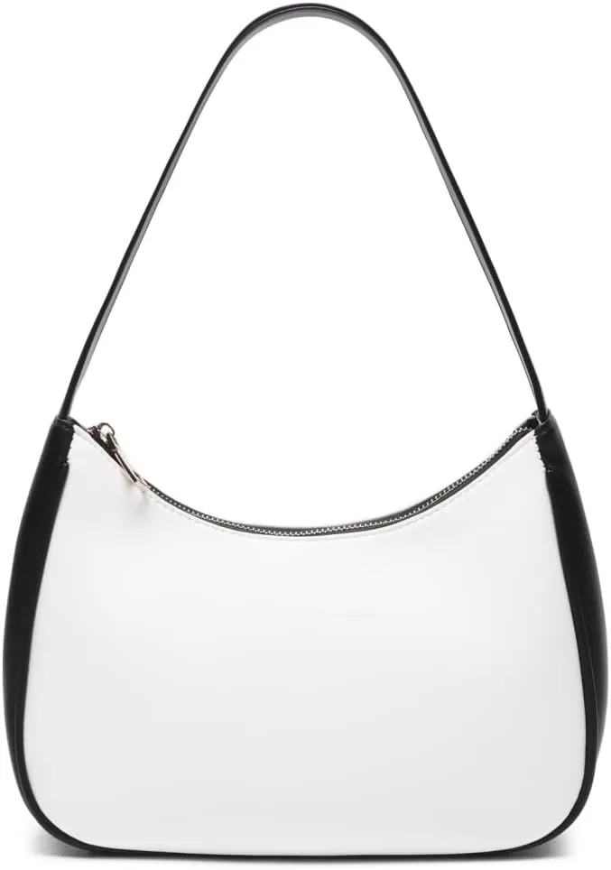 Shoulder Bags for Women, Cute Hobo Tote Handbag Mini Clutch Purse with Zipper Closure