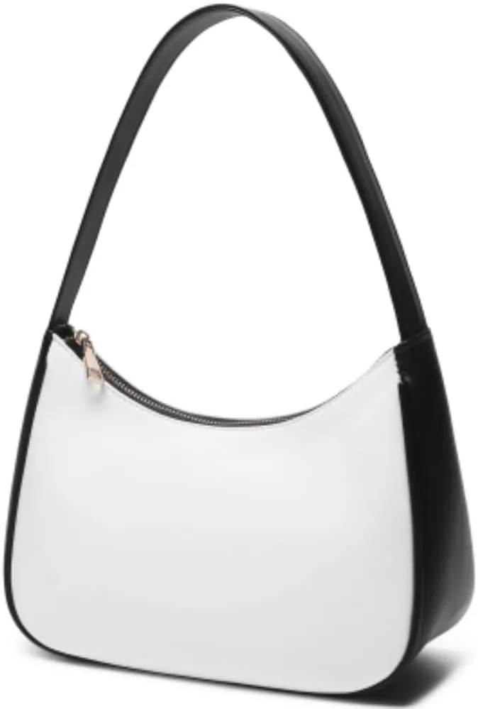 Shoulder Bags for Women, Cute Hobo Tote Handbag Mini Clutch Purse with Zipper Closure
