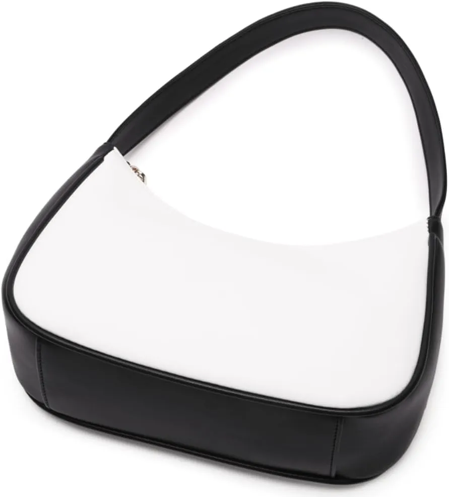 Shoulder Bags for Women, Cute Hobo Tote Handbag Mini Clutch Purse with Zipper Closure