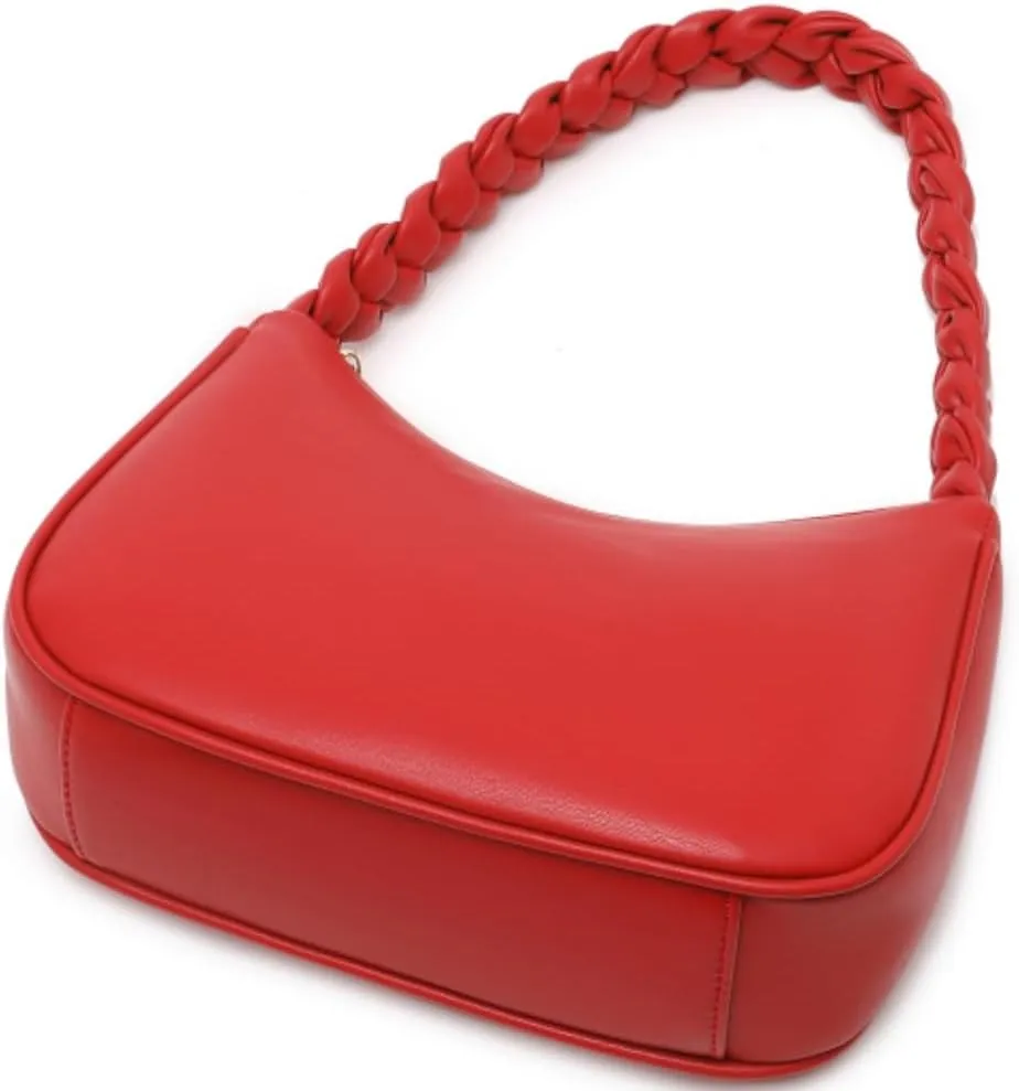 Shoulder Bags for Women, Cute Hobo Tote Handbag Mini Clutch Purse with Zipper Closure