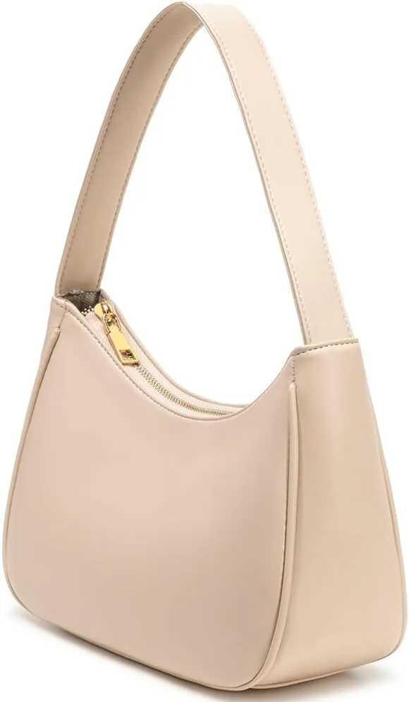 Shoulder Bags for Women, Cute Hobo Tote Handbag Mini Clutch Purse with Zipper Closure