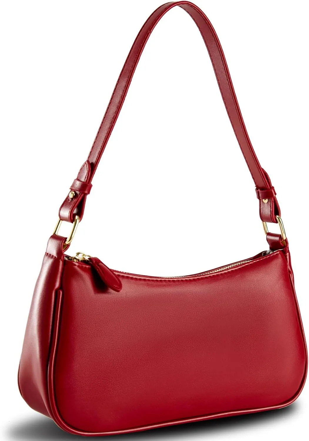 Shoulder Bags for Women Leather Hobo Sling Tote Handbag Retro Clutch Purse with 2 Removable Straps and Zipper Closure