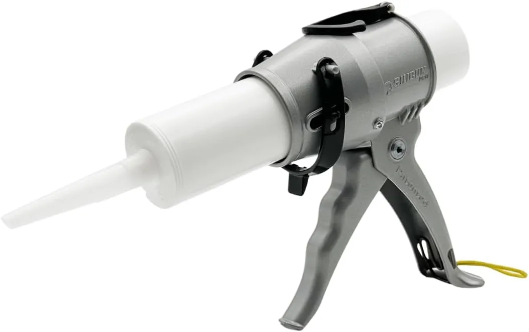 SILIGUN™ PRO Compact 24:1 Caulking Gun - No Drip Caulk Gun - Patent Design - Lightweight Aluminum Frame - Works with all 10 oz Tubes (SILIGUN PRO)