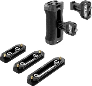 SIRUI Side Handle with ARRI Locating and Dual 1/4" Screw Mount Optional and 3 Pack NATO Rail Set Bundle