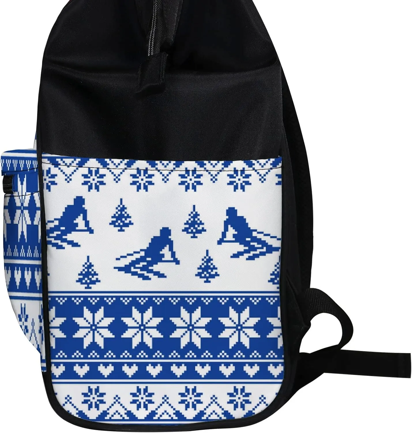 Ski Knit Pattern Diaper Bag Backpack Waterproof Backpack Baby Nappy Changing Bag for Travel Large Capacity Durable and Stylish for Woman