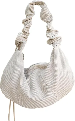 Sling Bag for Women Crossbody Bag Corduroy Underarm Bag with Zipper Satchel Purse Shoulder Handbag Hobo Bag Travel