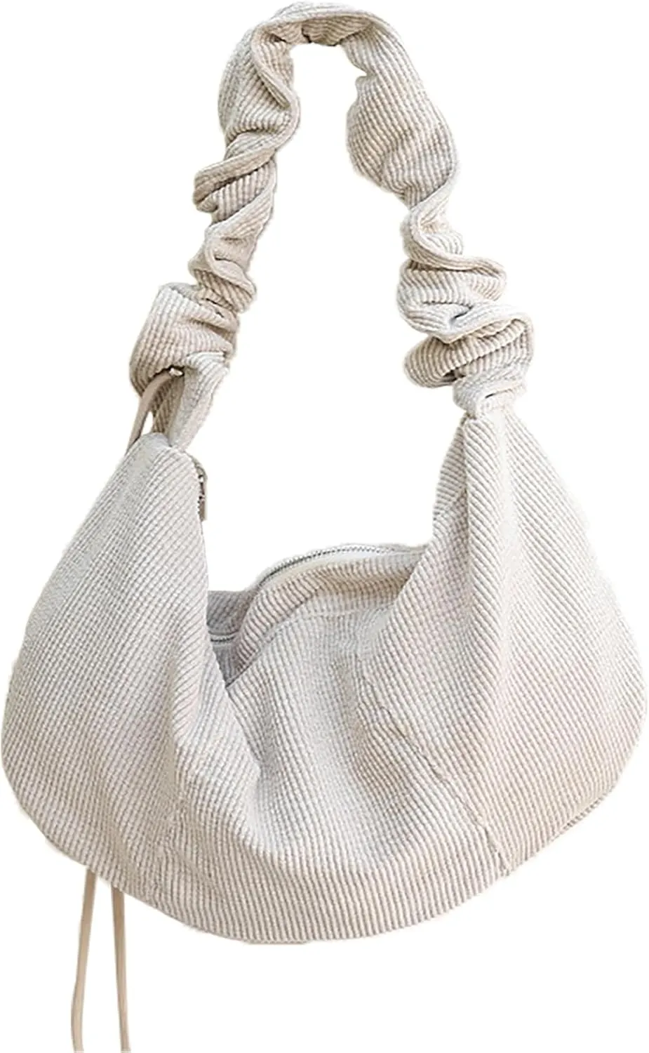 Sling Bag for Women Crossbody Bag Corduroy Underarm Bag with Zipper Satchel Purse Shoulder Handbag Hobo Bag Travel