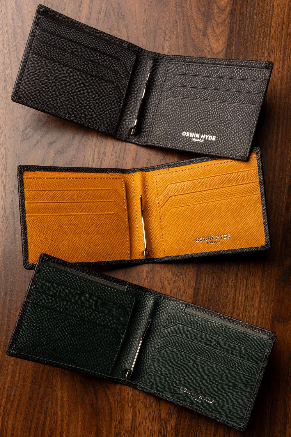 Sloane Green Money Clip Wallet