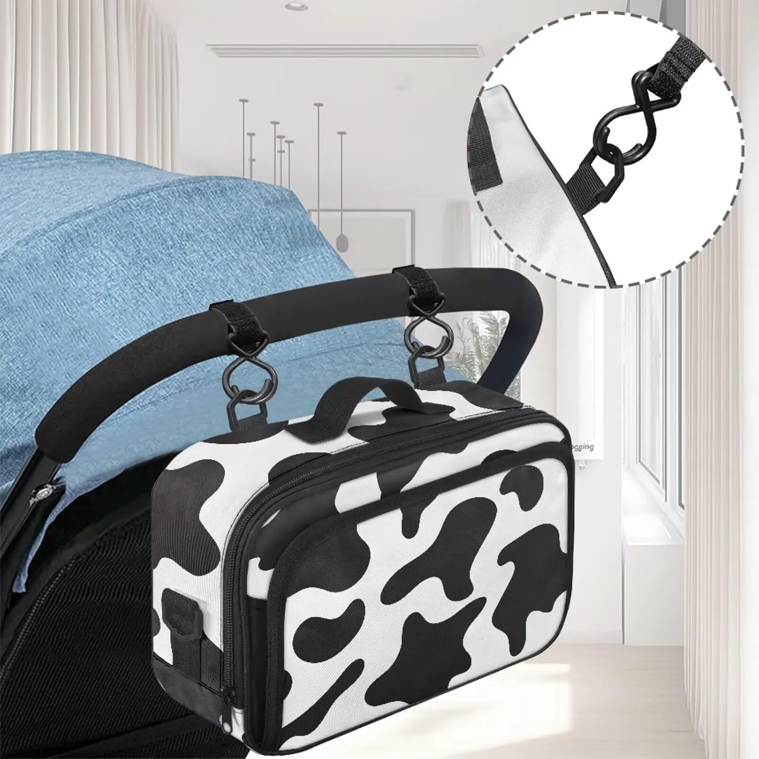 Small Diaper Bag Toddler Cute Mini Diaper Bag for Stroller Caddy Bag Organizer Storage Bin for Diapers Mommy Bag