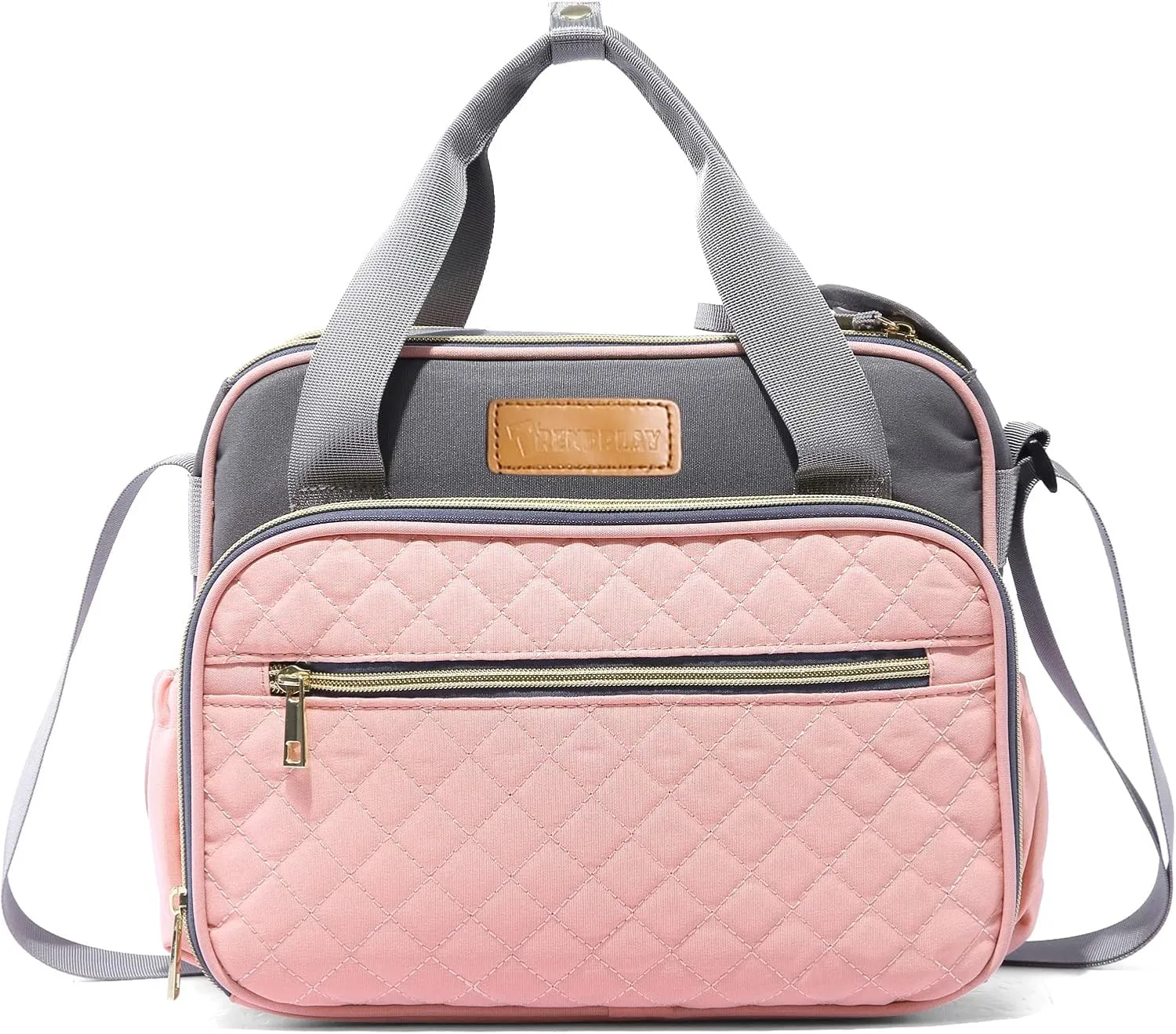 Small Diaper Bag Tote for Girls Baby Nappy Bag - Travel&Outdoor Stroller Organizer Cute Diaper Maternity Bag for Mom Daddy