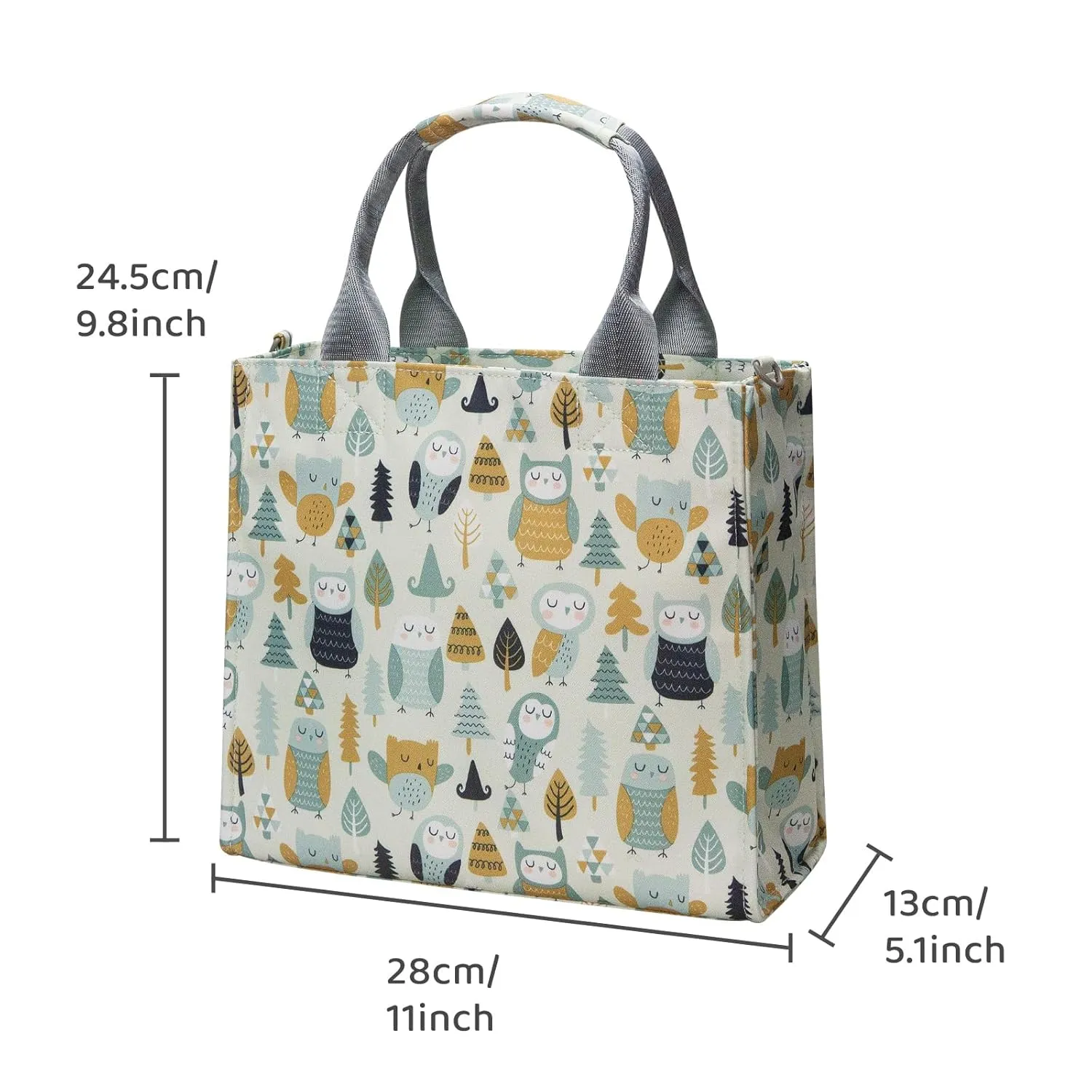 Small Diaper Bags Waterproof Travel Tote Mini Diapers Bag Multi-Function Baby Handbag Crossbody Purse (owl)