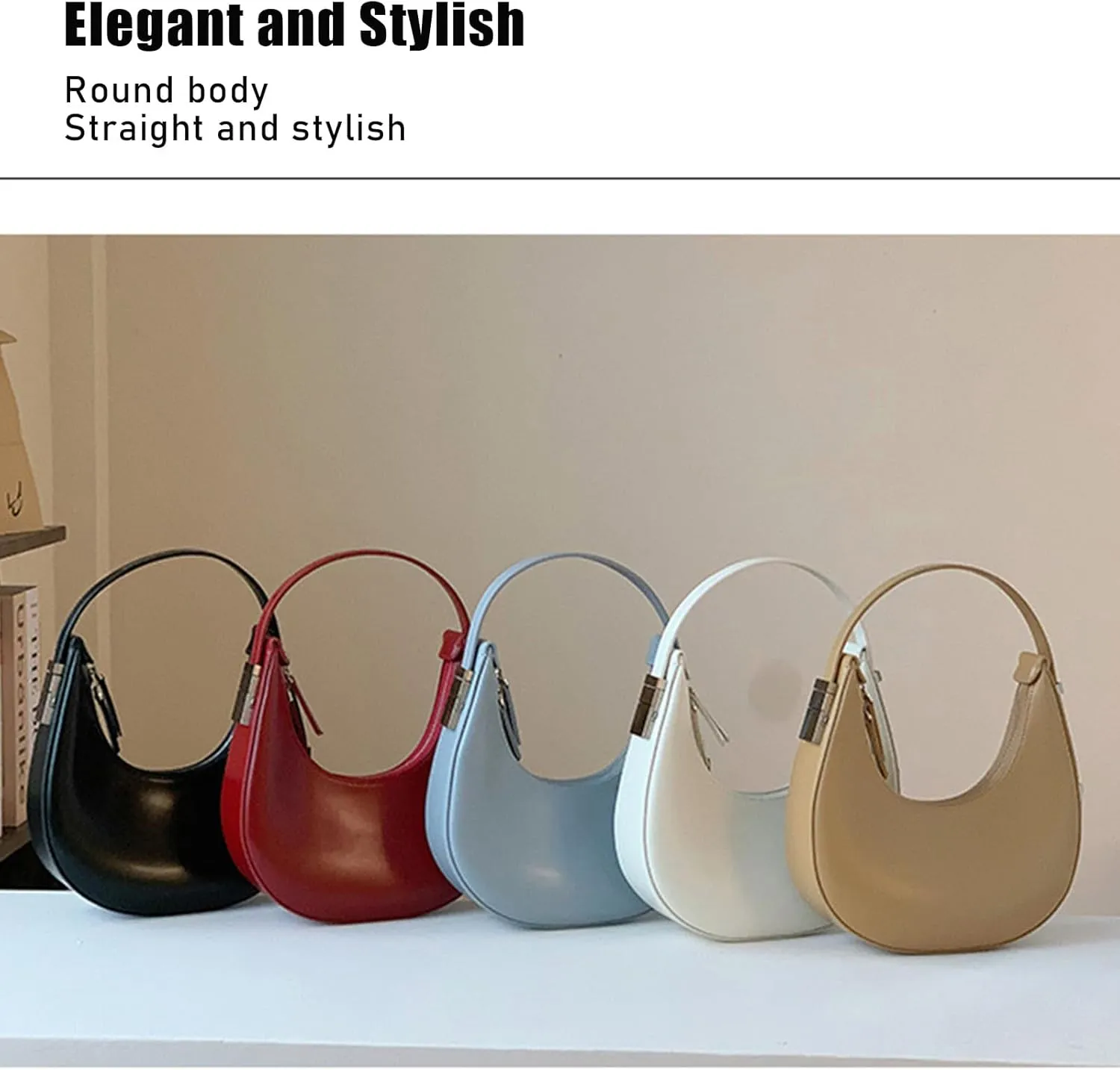 Small Purse for women,Trendy Cute Shoulder Bags Small Clutch Hobo Tote Handbag With Double Zipper Closure