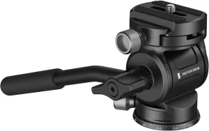 SmallRig CH3 Video Head, Tripod Fluid Head Pan Tilt Head with Quick Release Plate for Arca Swiss, Support 360° Swivel and 90° / -70° Tilt, Max Load 3kg / 6.6lb for Cameras, DSLR- 4936