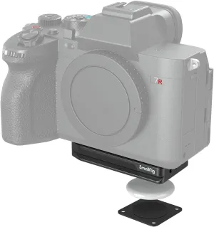 SMALLRIG Quick Release Plate for AirTag, Camera Mount Baseplate for Arca-Type, Built-in Rubber Pad, 1/4"-20 Screw for Canon, for Sony, for Nikon, for Fujifilm - MD4150