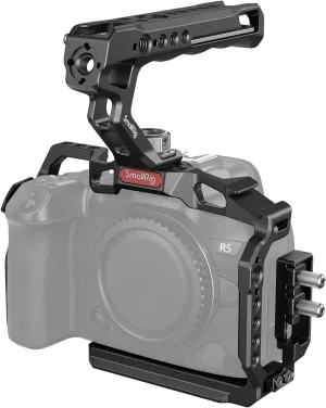 SmallRig R5/R6/R5 C Cage Kit for Canon R5/R6/R5 C, Camera Handheld Kit with Top Handle and Cable Clamp - 3830