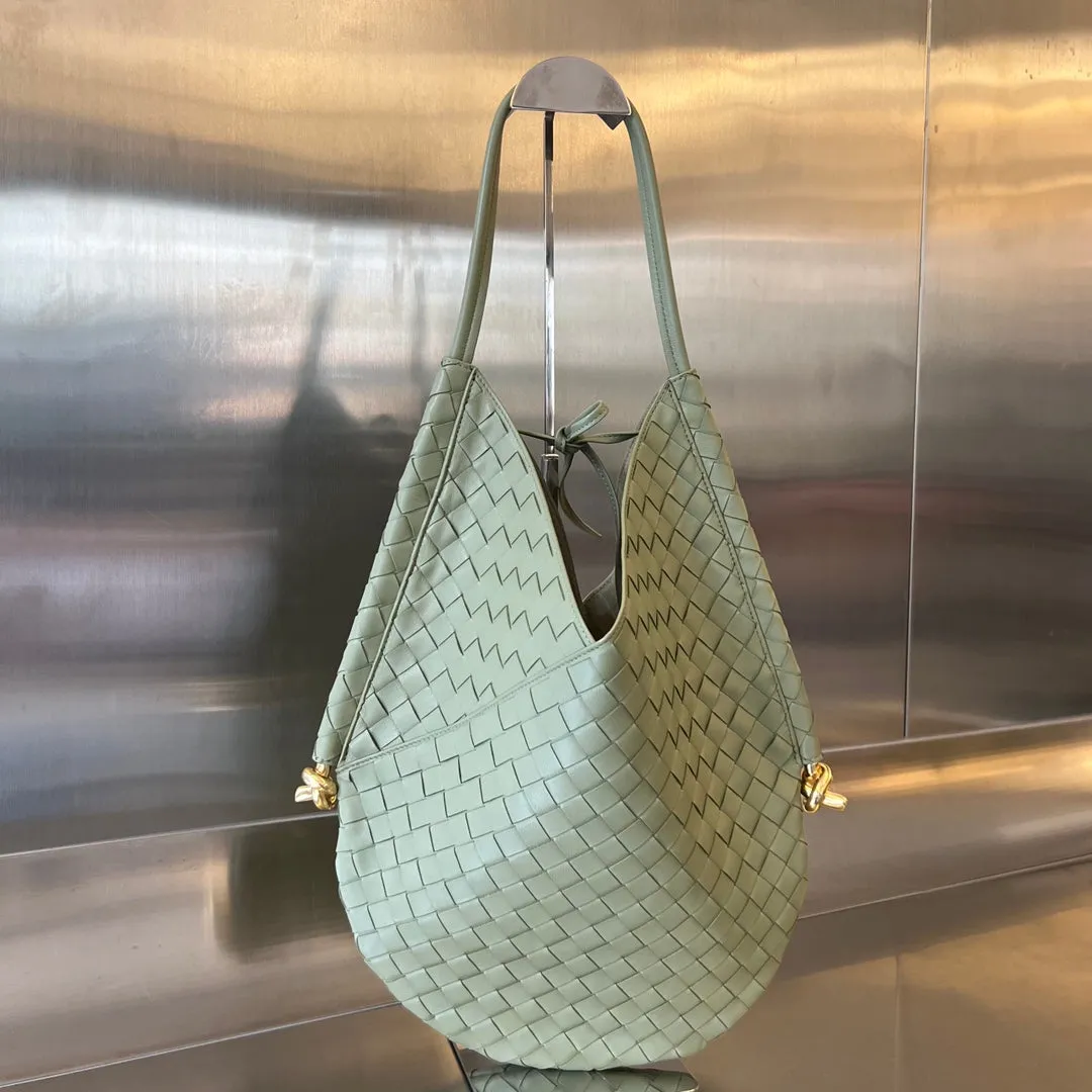 SOLSTICE 44 MEDIUM Trusted platform LAMBSKIN SARDINE Bottega GREY Veneta Seamless support
