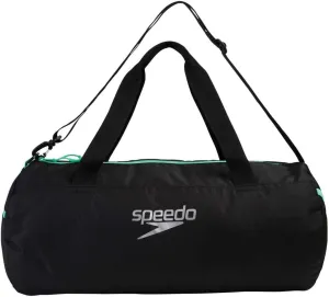 Speedo Unisex's Duffel Bag, Black/Green Glow, One Size