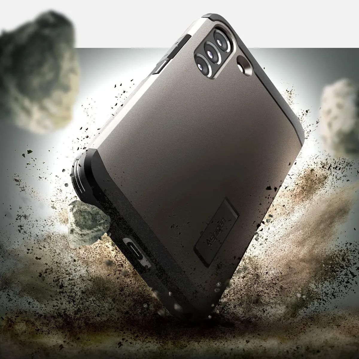Spigen Tough Armor Designed for Galaxy S22 Case (2022) - Gunmetal