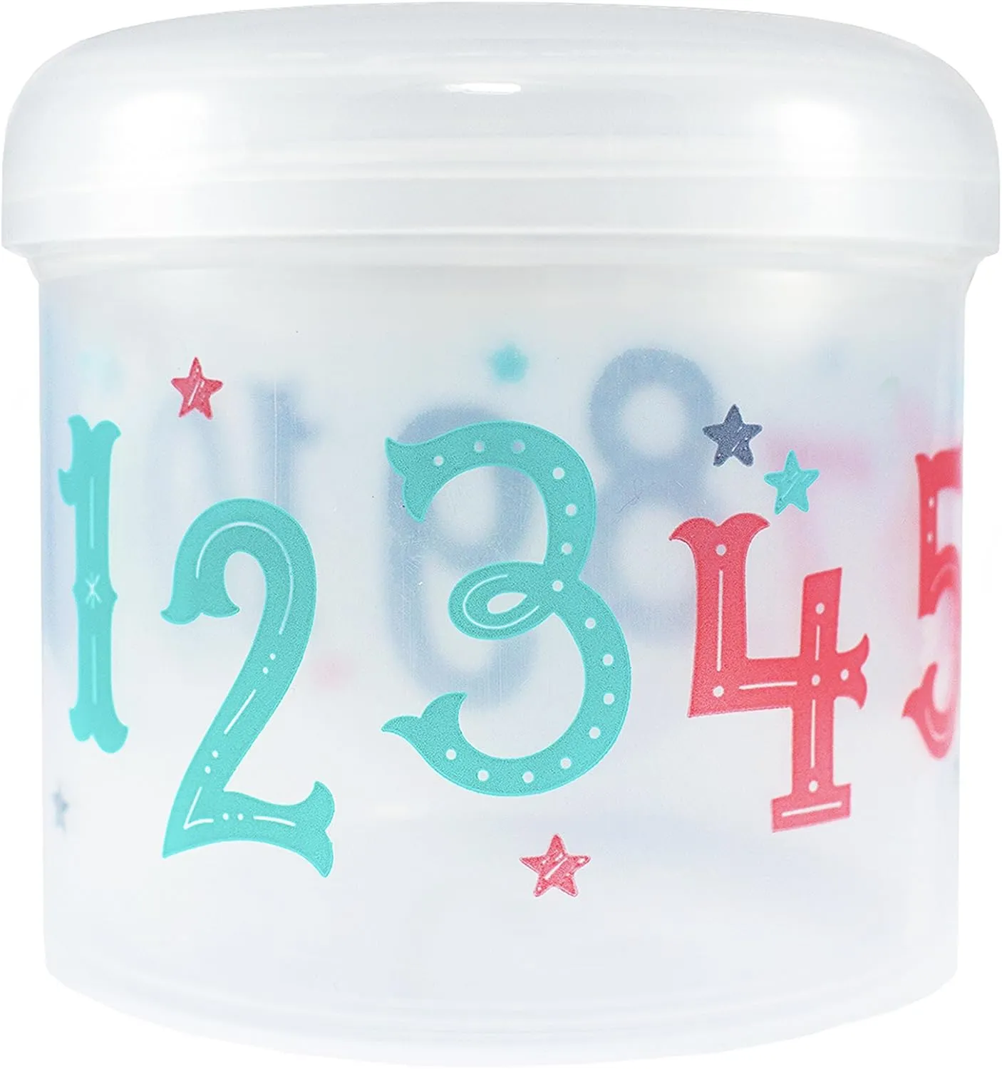 Spill Proof Snack Cup Red, 12 Ounce jar, Made in The USA