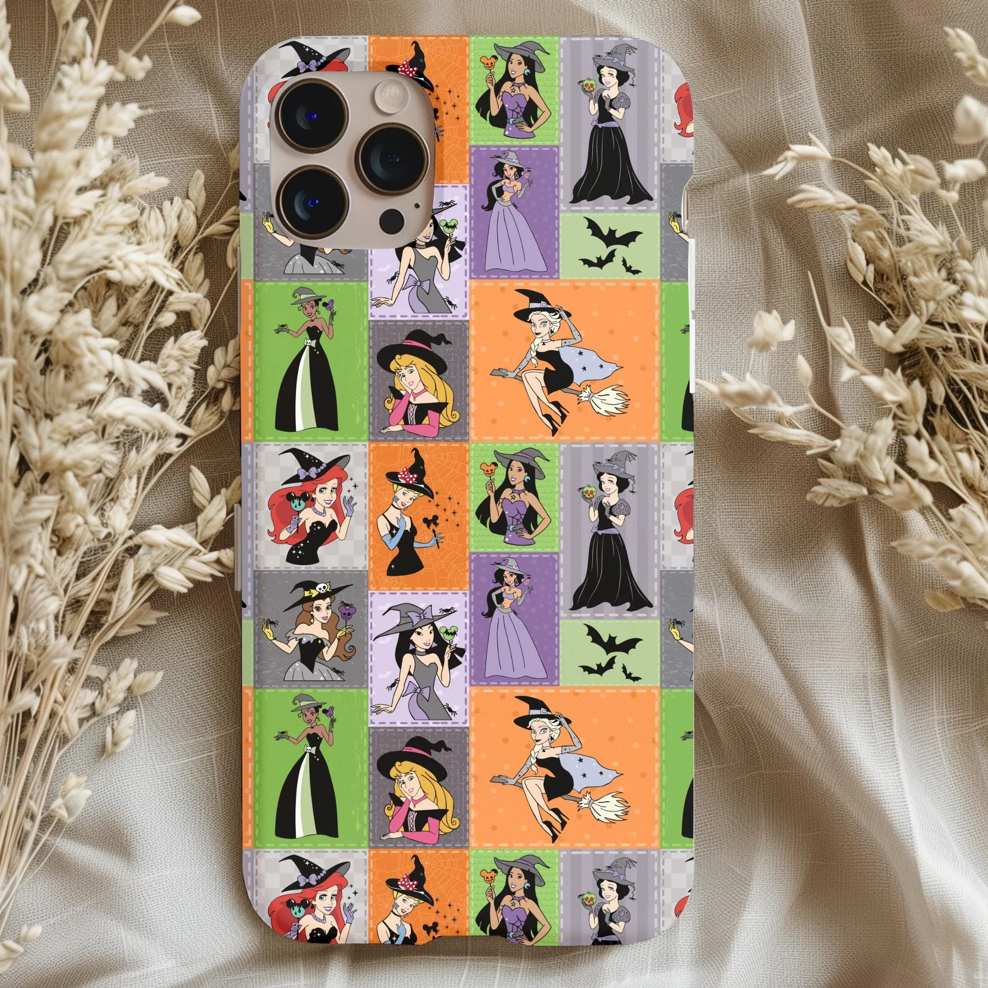 Spooky Princesses Patchwork Phone Case