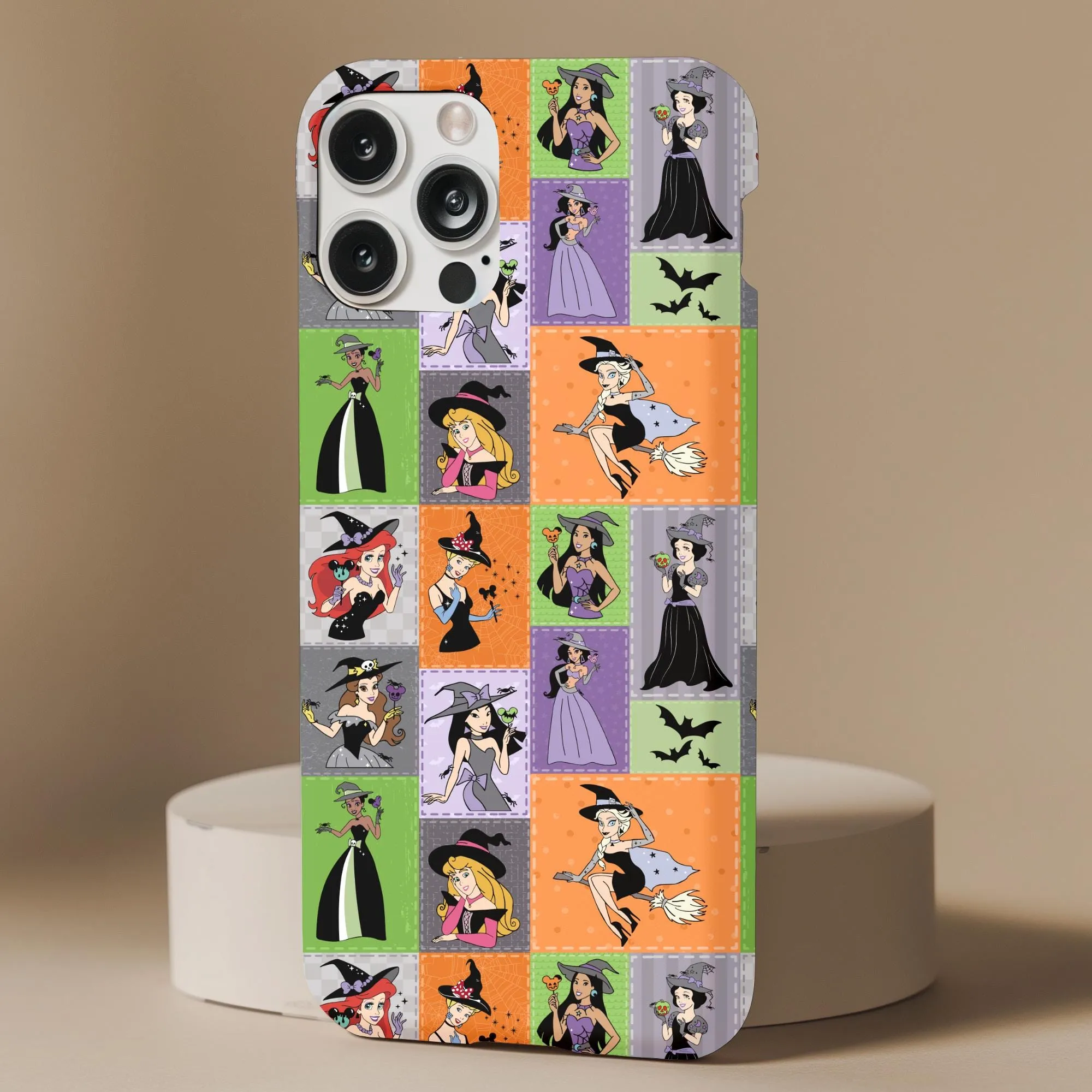 Spooky Princesses Patchwork Phone Case