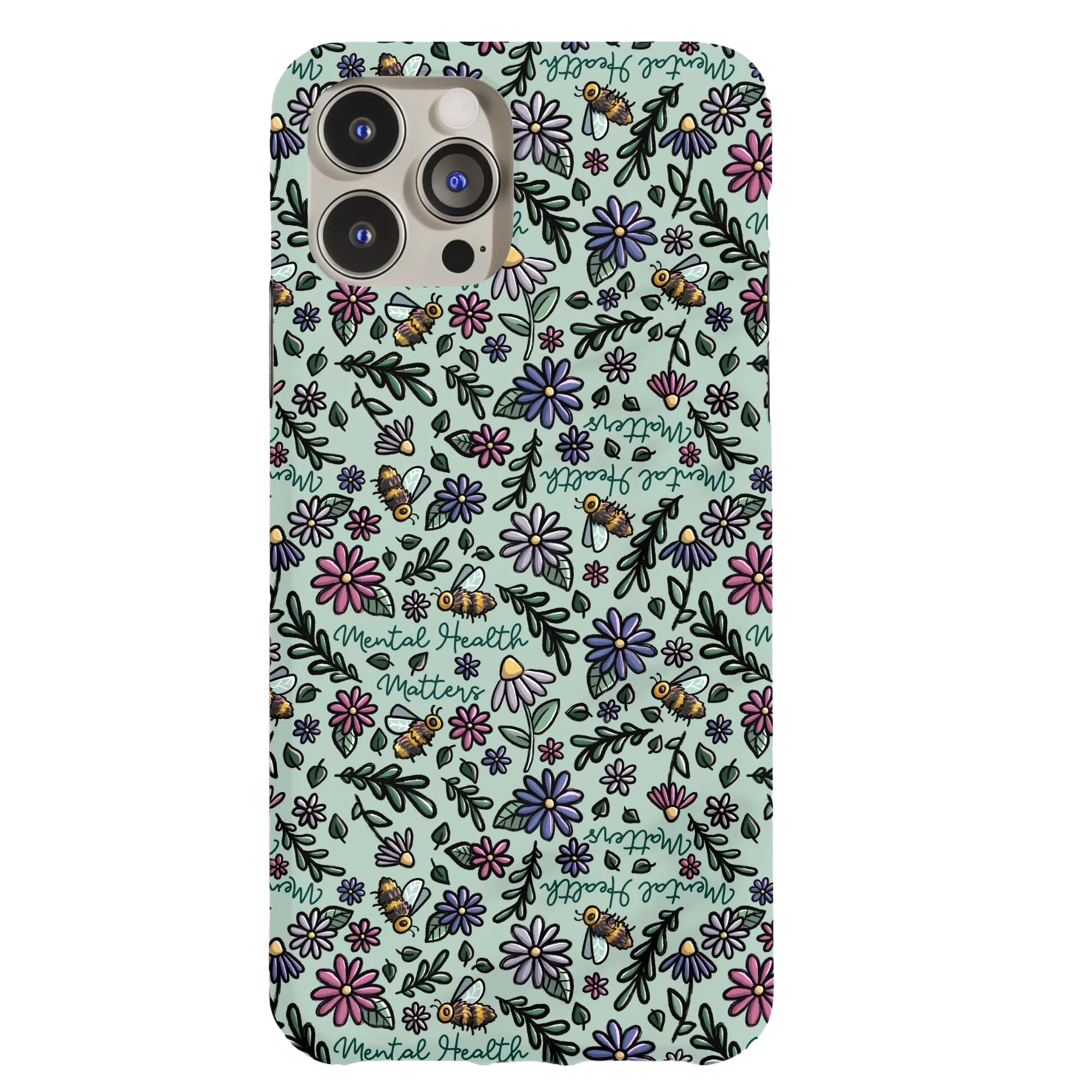 Spoonies Mental Health Floral Phone Case