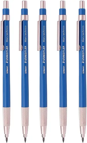 Staedtler Mars Technico 780C Mechanical Lead holder,clutch Pencil for Draft Drawing, Art Sketching Sharpener (Pack of 5)
