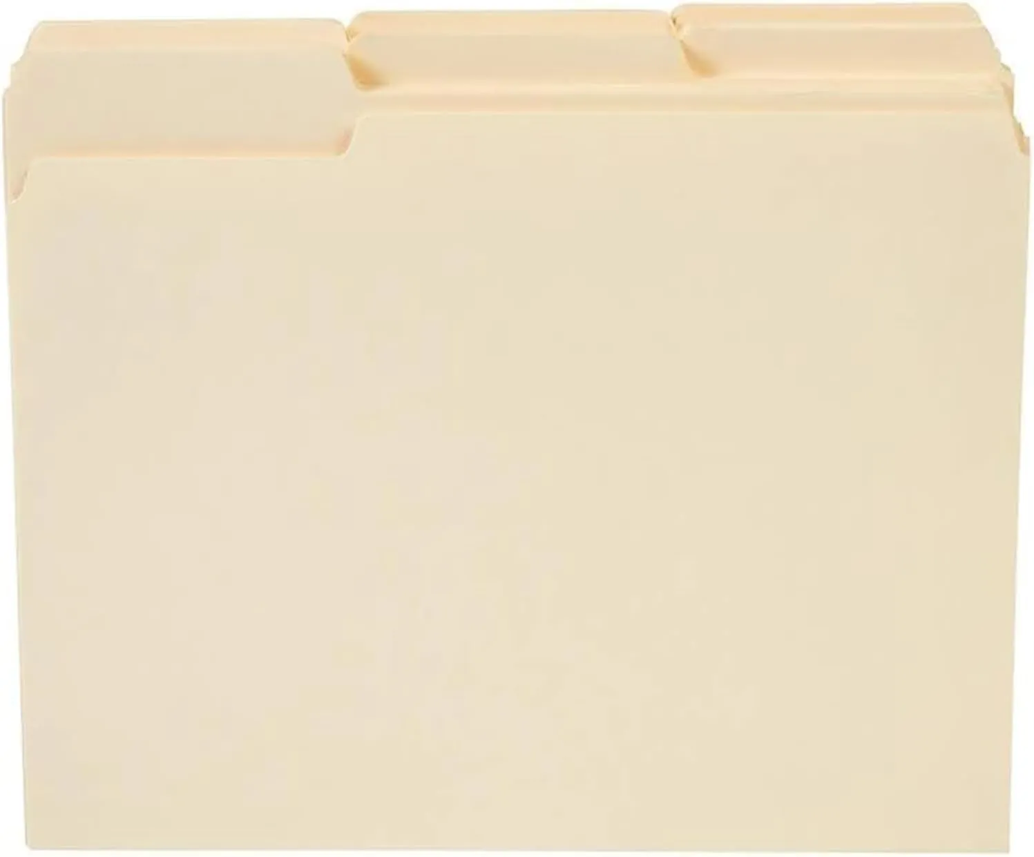 Staples File Folders, 1/3-Cut Tab, Assorted Position, Letter Size, Perfect for Home, Office, Classroom, 100-Pack, Manila