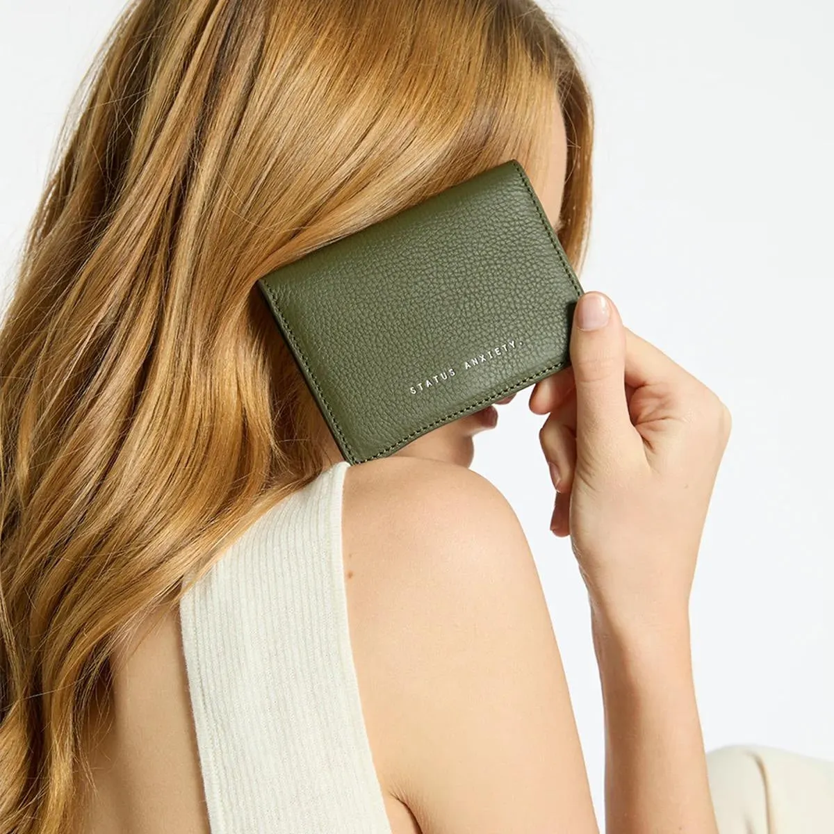 Status Anxiety Easy Does It Leather Wallet (Khaki)