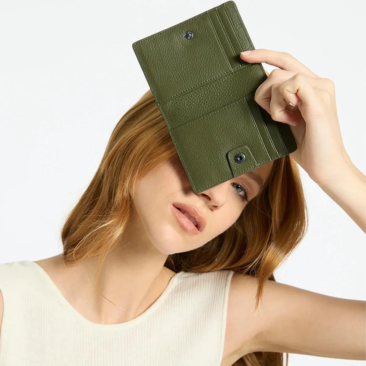 Status Anxiety Easy Does It Leather Wallet (Khaki)