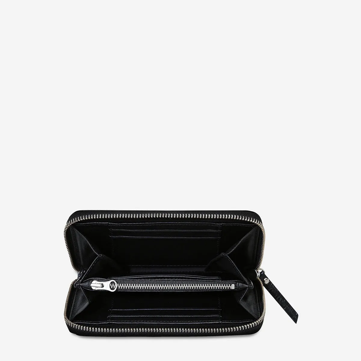 Status Anxiety Yet To Come Leather Wallet (Black)