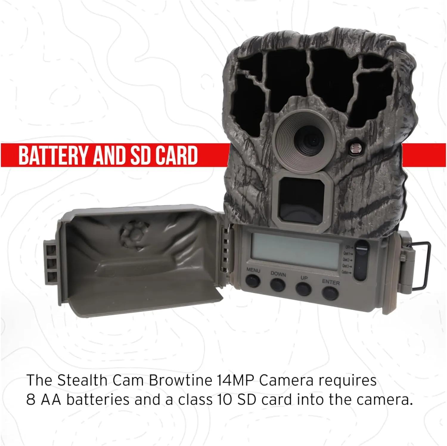 Stealth Cam Browtine 14MP Trail Camera (4-Pack) Bundle with 32GB Memory Card (4-Pack) and Card Reader (9 Items)