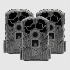 Stealth Cam Browtine 16MP 3-Pack Combo: Durable, Wildlife Trail Cameras