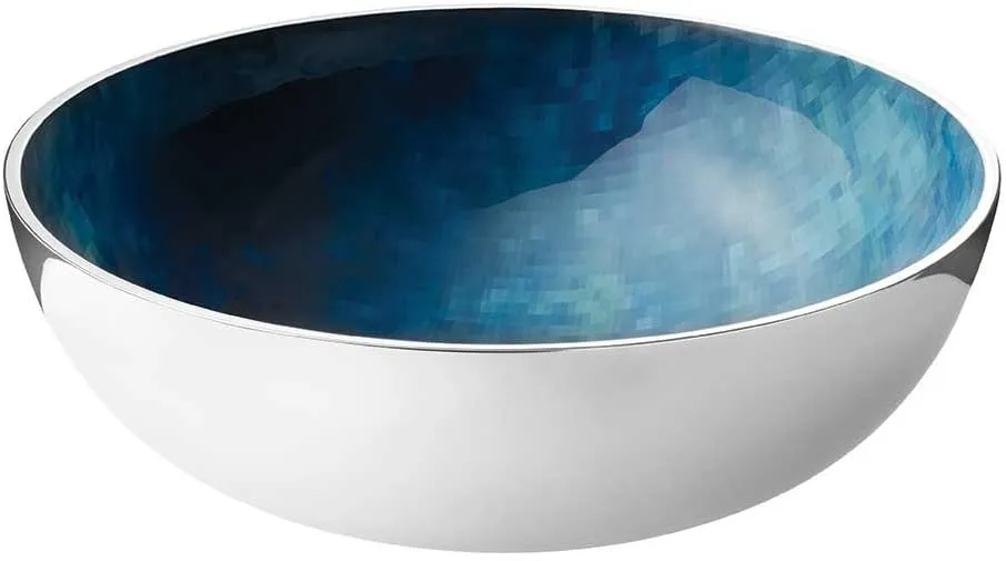 Stelton Stockholm Bowl, Medium Horizon, Aluminum, Blue