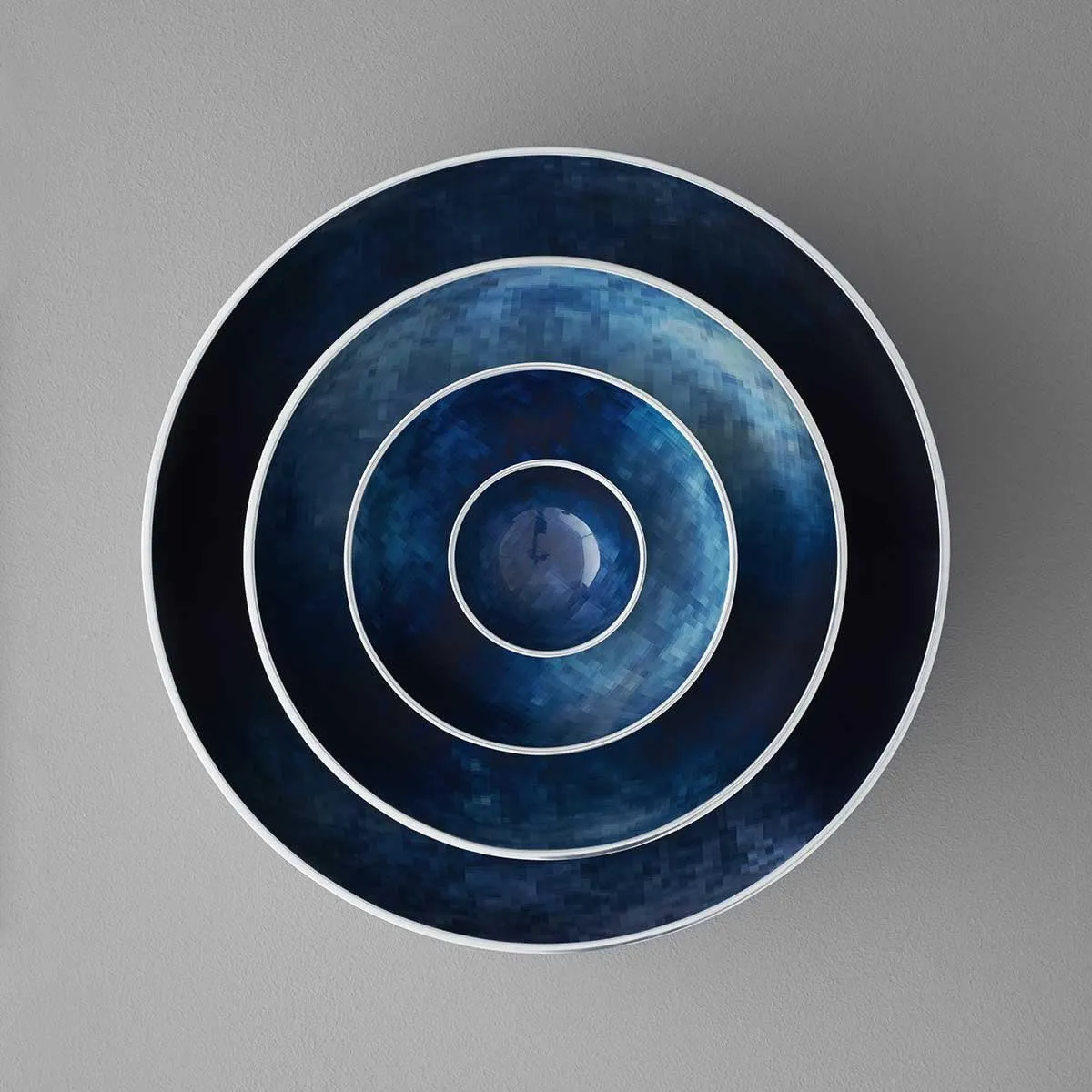 Stelton Stockholm Bowl, Medium Horizon, Aluminum, Blue