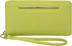 Steve Madden Zip Around Wallet Wristlet (Lemon Bite)