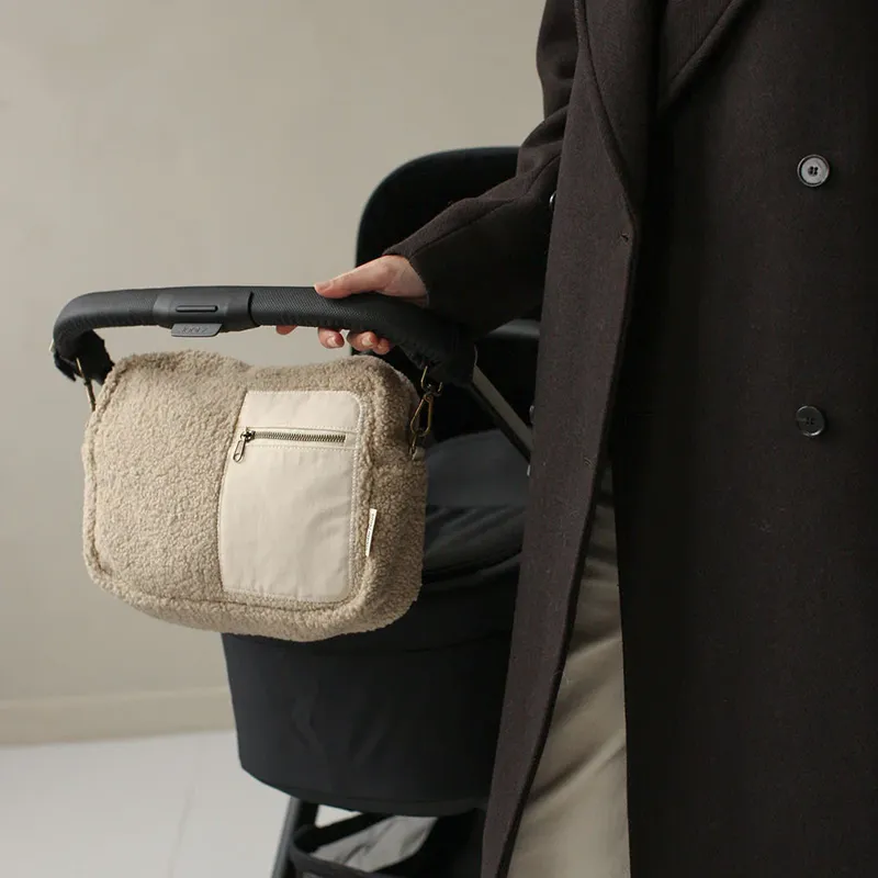 Studio Noos Stroller Organizer 'Teddy' Ecru