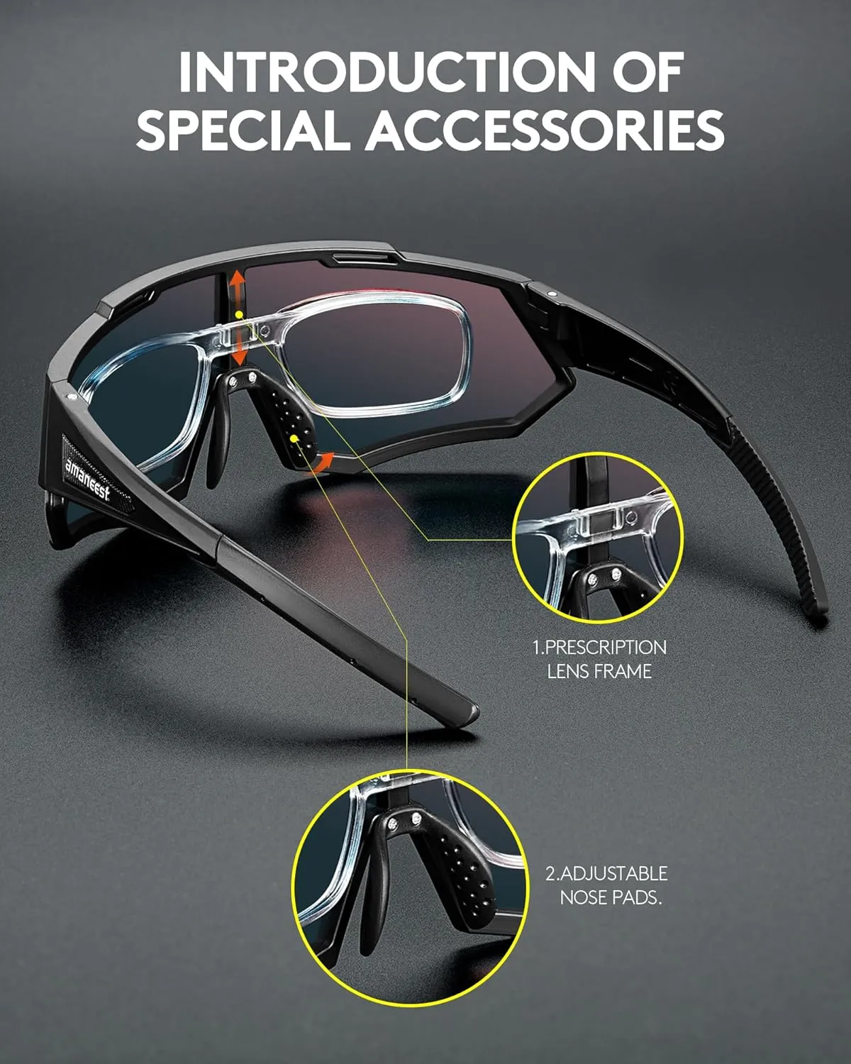Sunglasses UV Protection Cycling Sunglasses for Men and Women,Impact Resistance Z87.1 for Construction