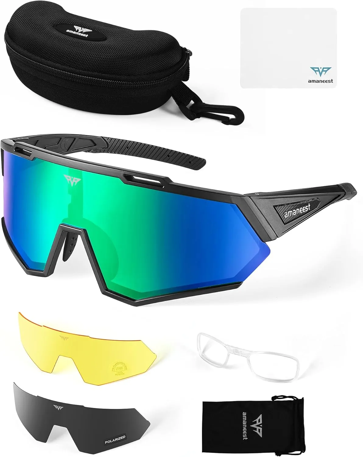 Sunglasses UV Protection Cycling Sunglasses for Men and Women,Impact Resistance Z87.1 for Construction
