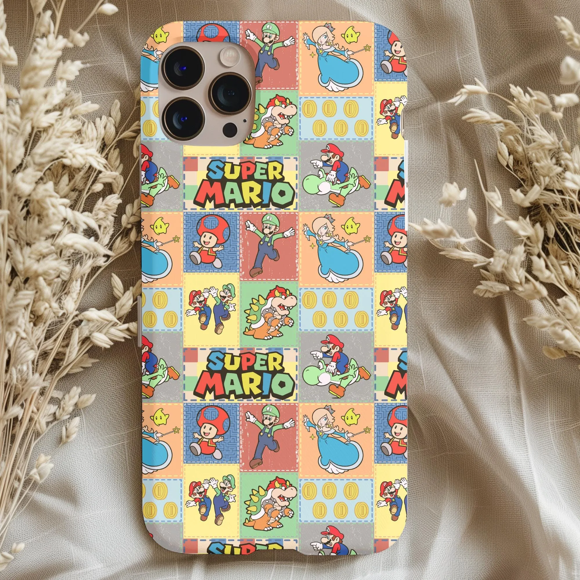 Super Mario Patchwork Phone Case