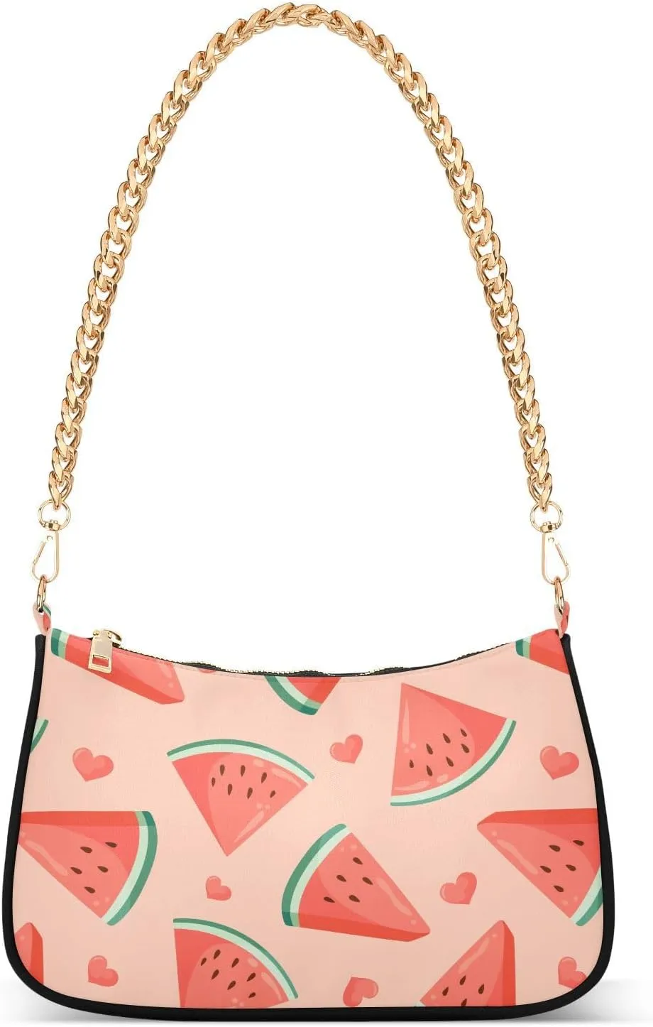 susiyo Shoulder Bag for Women Juicy Watermelon Slice Small Shoulder Purse Bags Cute Hobo Tote Handbag Mini Clutch Purse