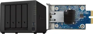 Synology 4-Bay DiskStation DS923  (Diskless) & Network Upgrade Module adds 1x 10GbE RJ-45