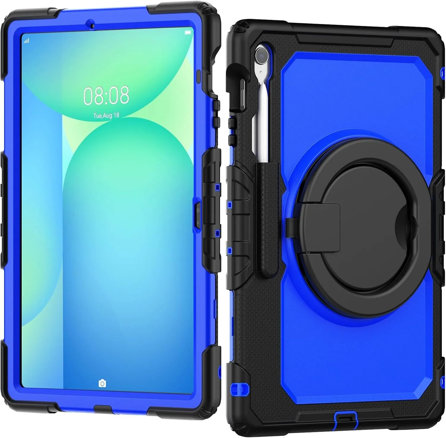 Tablet PC Case Heavy Duty Shockproof TPU Case Compatible with Samsung Galaxy Tab S10 FE Plus 13.1 inch SM-X620/X626B 2025 Kids Case,360 Degree Rotating Handle Stand Bracket W Screen Protector Shoulder