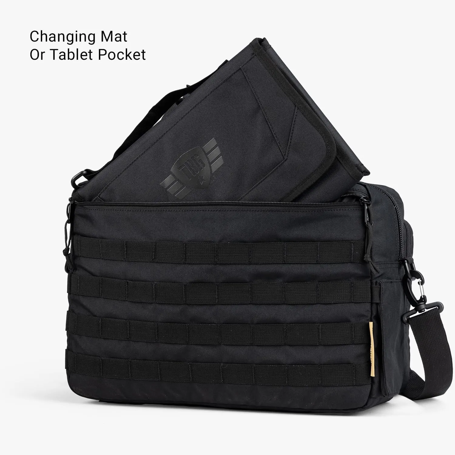 Tactical Baby Gear 4th Gen Tactical Diaper Bag for Dads w/Included Changing Mat, Stroller Straps