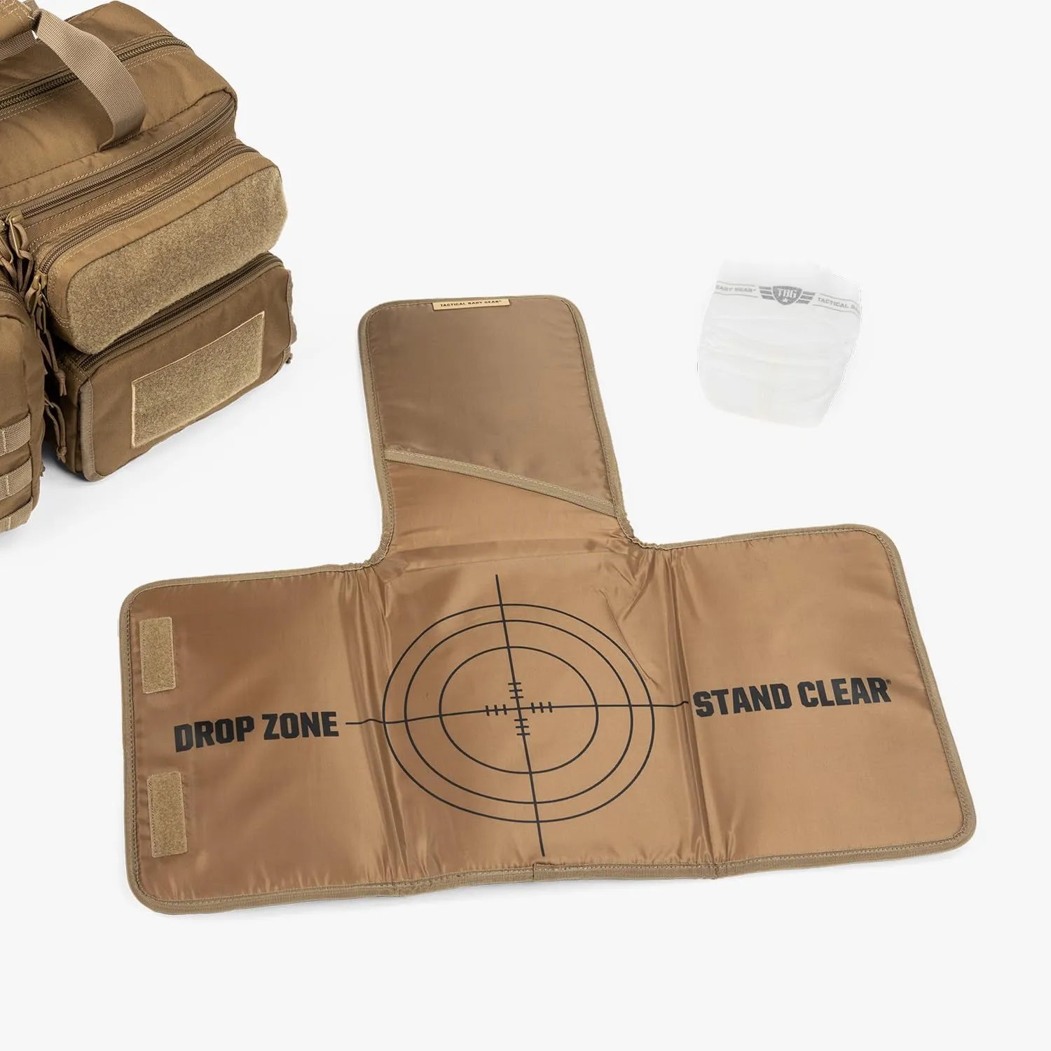 Tactical Baby Gear 4th Gen Tactical Diaper Bag for Dads w/Included Changing Mat, Stroller Straps