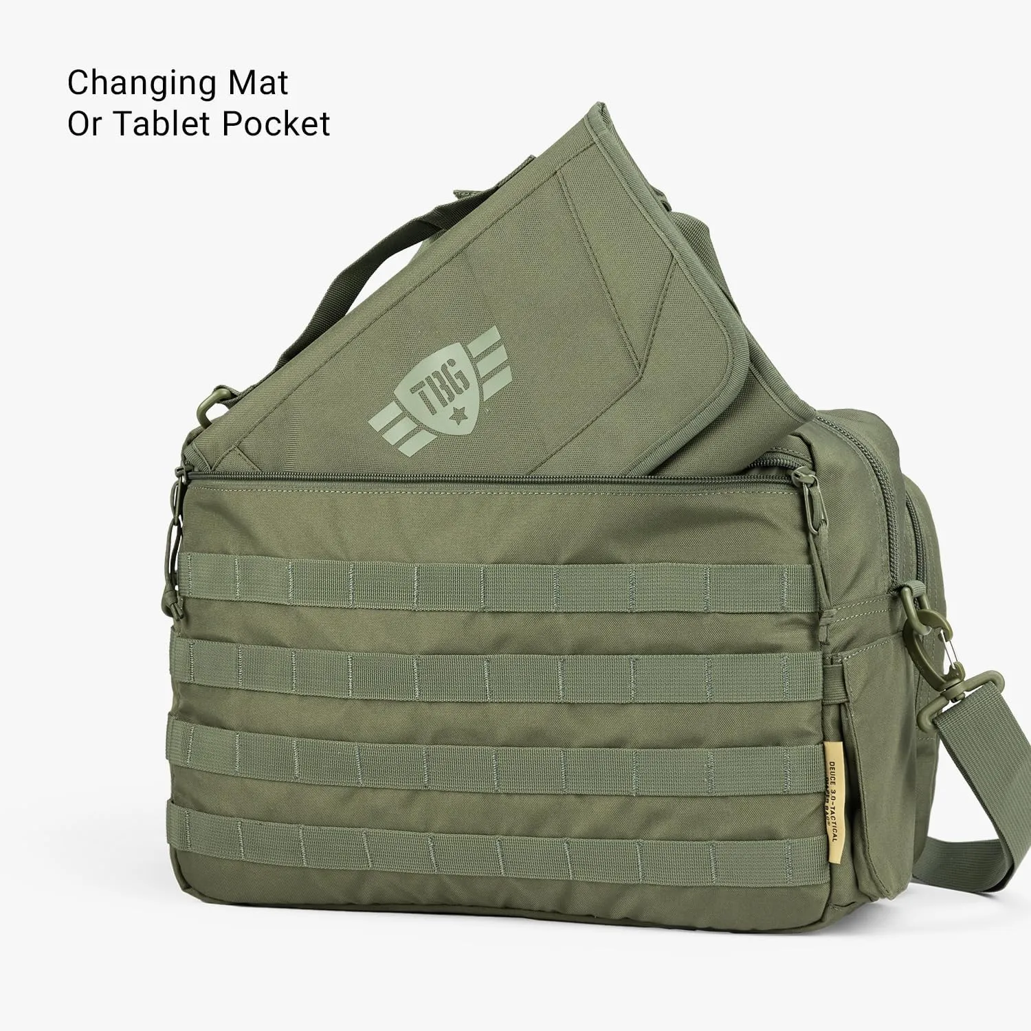 Tactical Baby Gear 4th Gen Tactical Diaper Bag for Dads w/Included Changing Mat, Stroller Straps