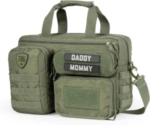 Tactical Baby Gear 4th Gen Tactical Diaper Bag for Dads w/Included Changing Mat, Stroller Straps