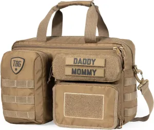 Tactical Baby Gear 4th Gen Tactical Diaper Bag for Dads w/Included Changing Mat, Stroller Straps