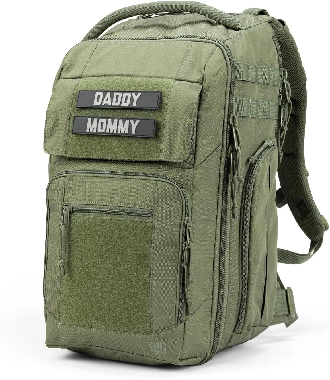 Tactical Baby Gear Everyday Diaper Bag Backpack for Men w/Changing Mat (Ranger Green Everyday)