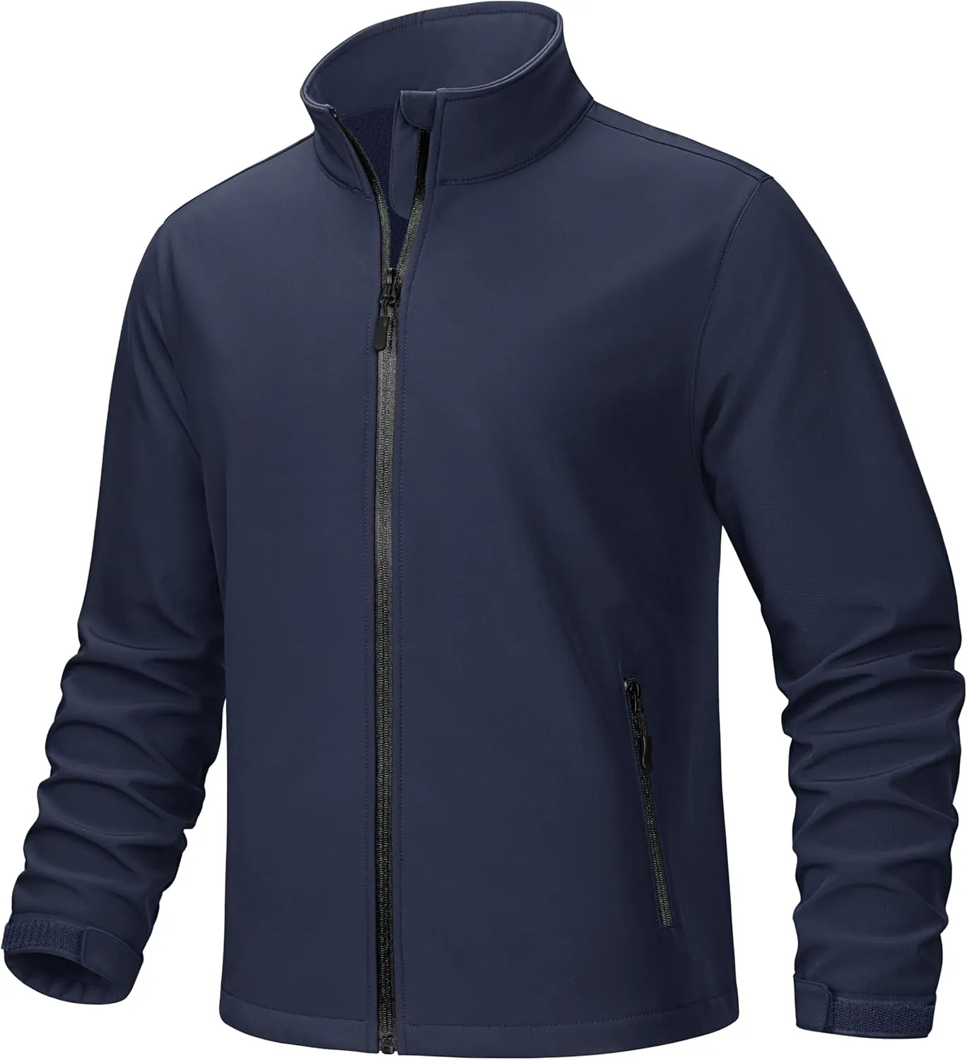 TACVASEN Men's Fleece Softshell Jackets Waterproof Winter Coats Warm Fleece Lined Tactical Jacket Windproof Zip Pockets